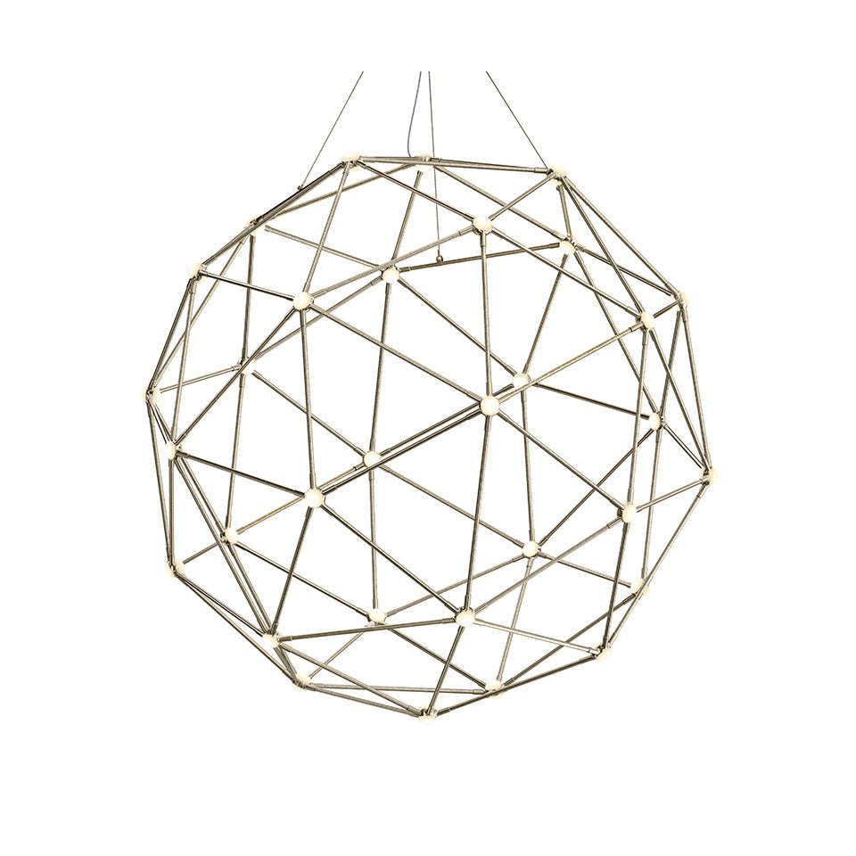 Suspension Constellation Hedron - Nickel satiné by Sonneman | Luminaires & cie