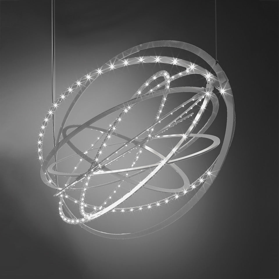 Suspension Copernico - Gris argent Long (180") by Artemide | Luminaires & cie