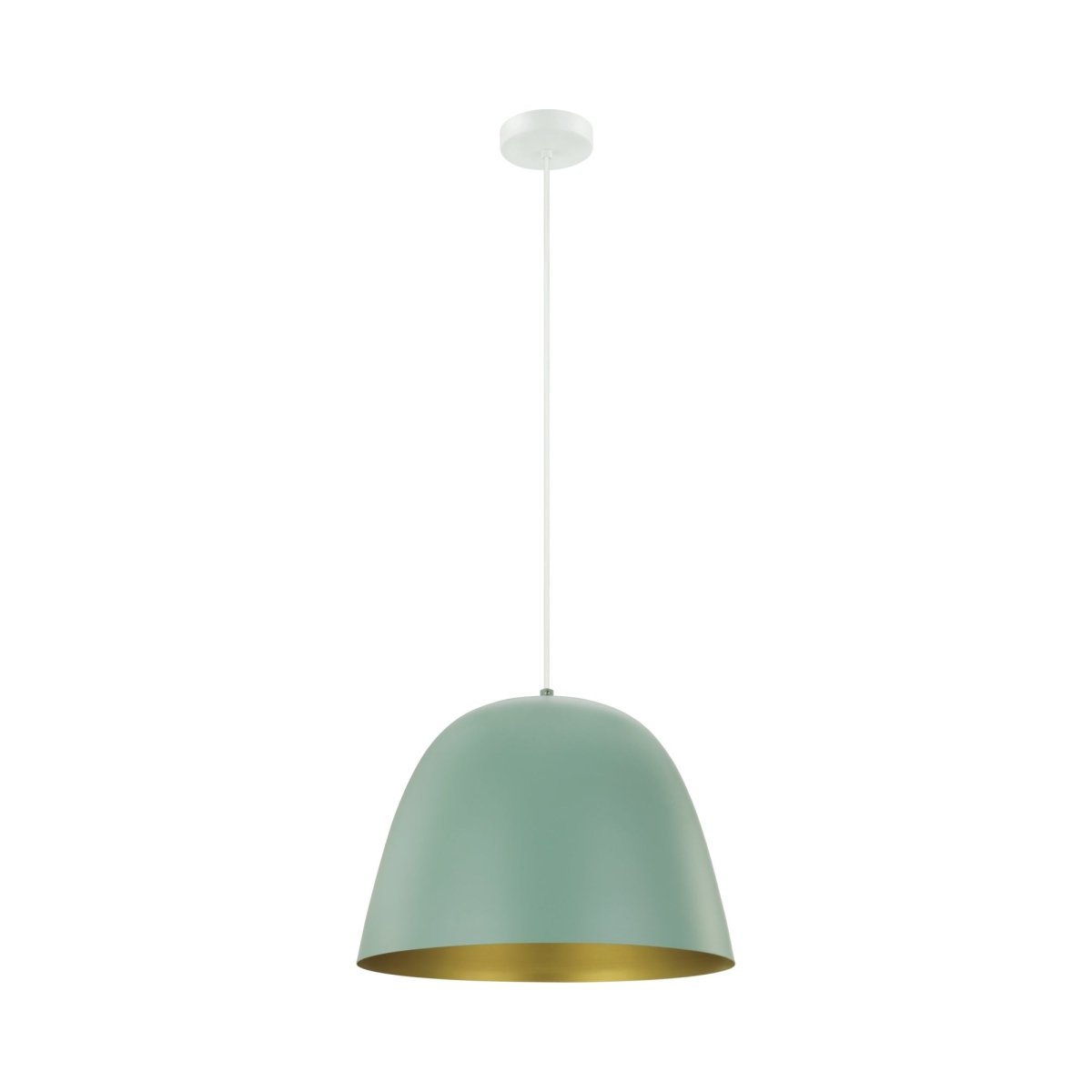 Suspension Coretto - P - Vert foncé pastel et doré by Eglo | Luminaires & cie