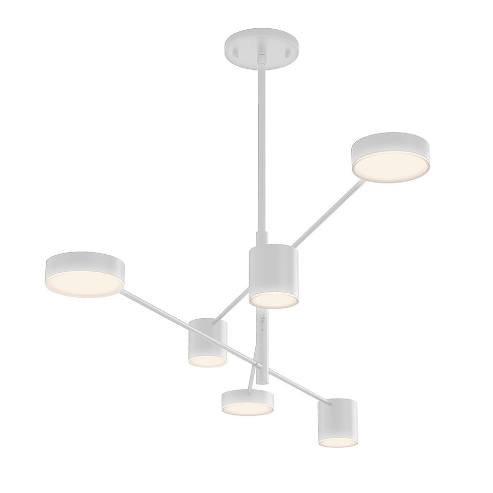 Suspension Counterpoint - Blanc satiné by Sonneman | Luminaires & cie