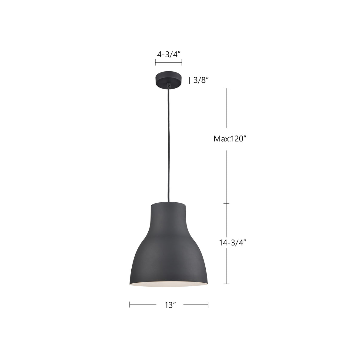 Suspension Cradle Noir, 13" – vue 4