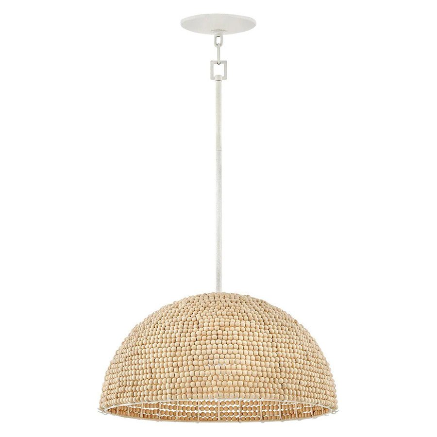 Suspension Dalia - Blanc et bois naturel 20" by Hinkley | Luminaires & cie