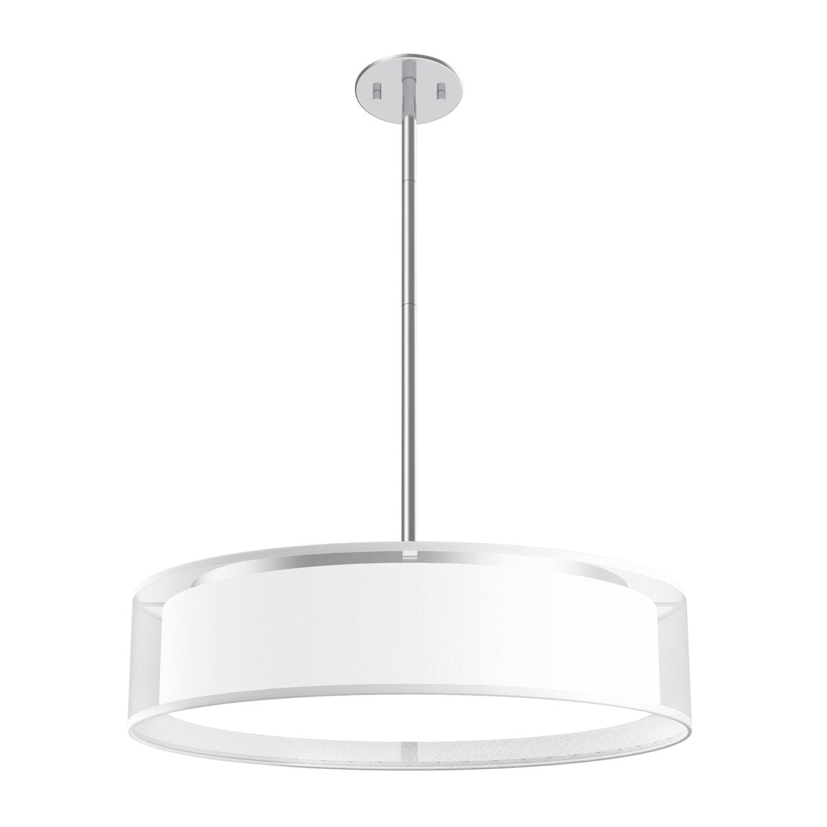 Suspension Dalton - Organza blanc 20" 3000°K by Kuzco Lighting | Luminaires & cie