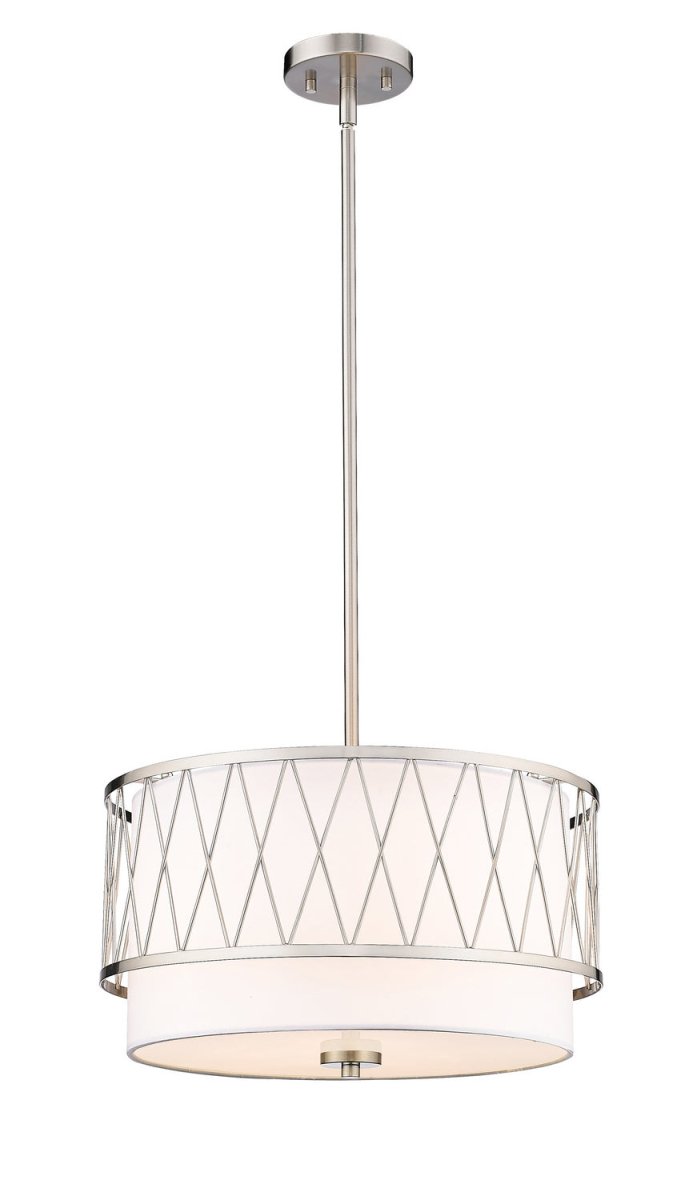 Suspension Dalton - Nickel brossé 17" by Z-Lite | Luminaires & cie
