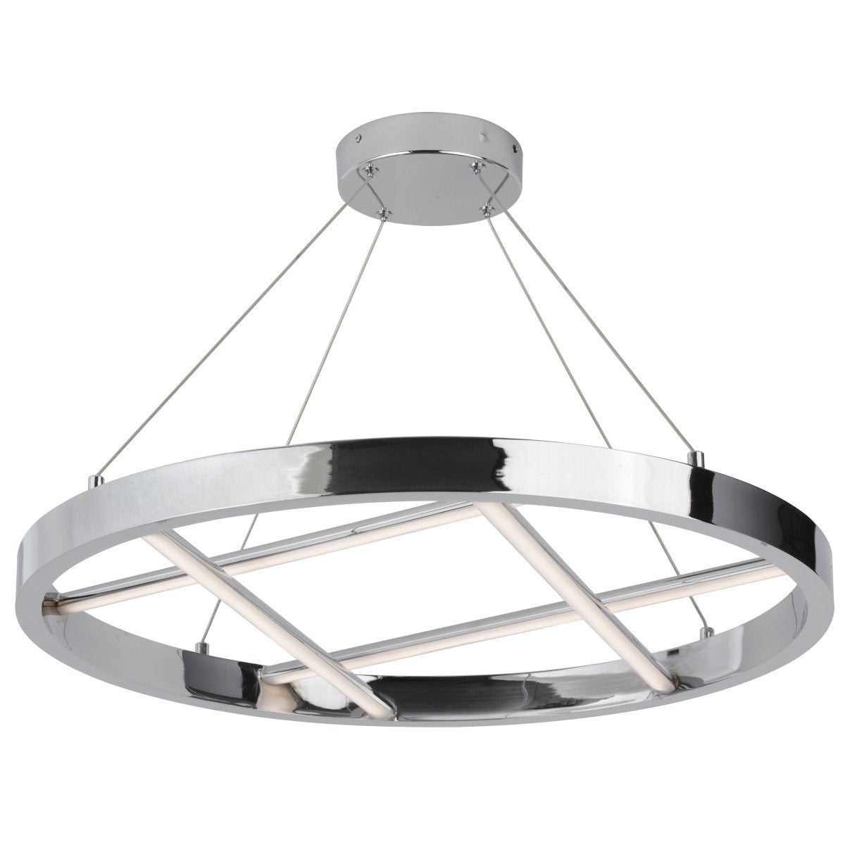 Suspension Dante - Chrome poli by Dainolite | Luminaires & cie