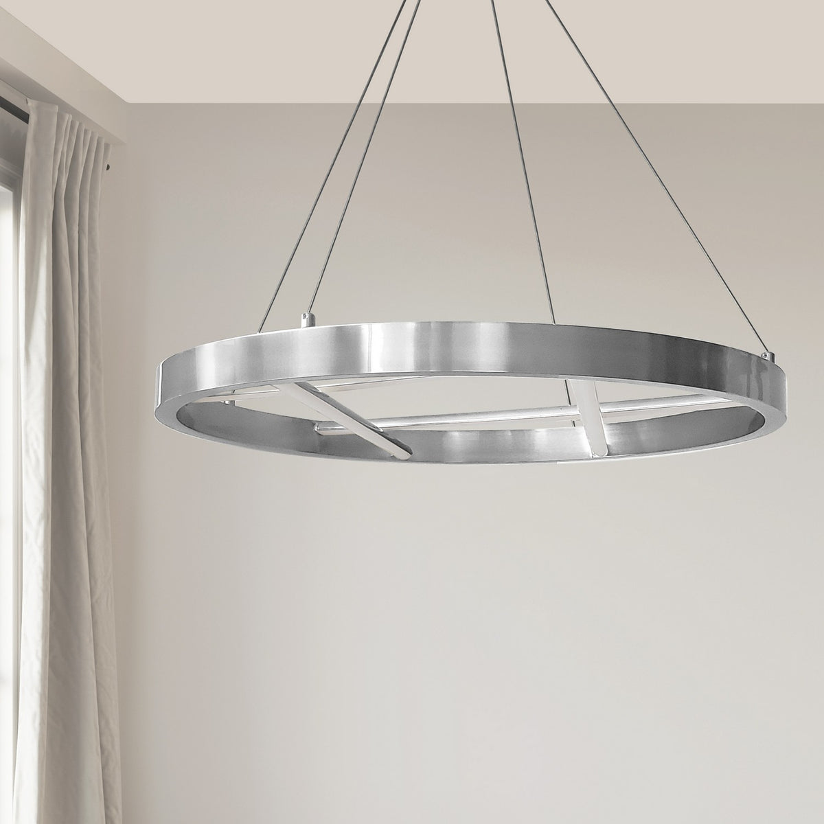 Suspension Dante Chrome poli – vue 2