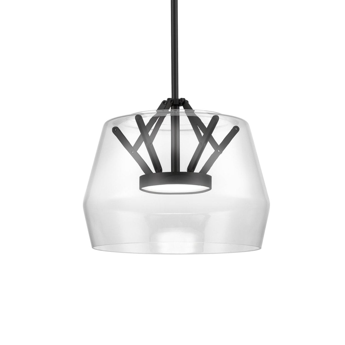 Suspension Deco - Clair / noir 11 3/4" by Kuzco Lighting | Luminaires & cie