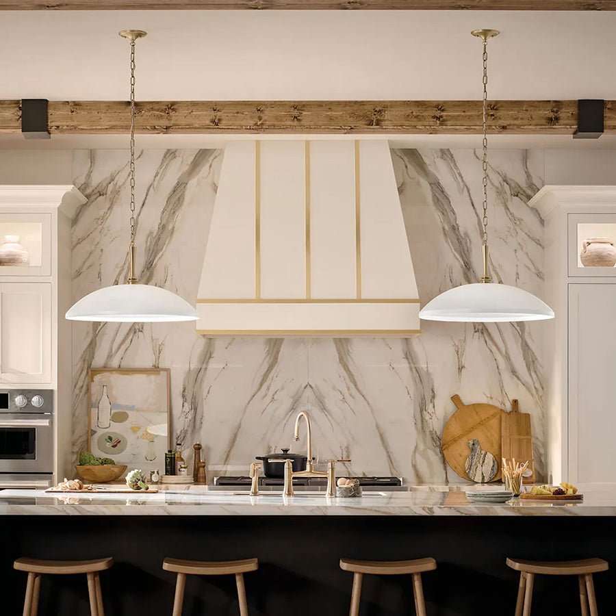 Suspension Delarosa - Bronze blanc et champagne 20 1/4" by Kichler | Luminaires & cie