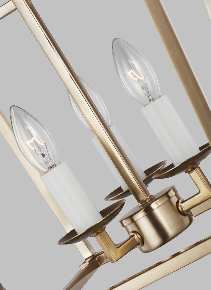 Suspension Dianna - Laiton satiné 9 3/4" Ampoules DEL incluses by Visual Comfort Studio | Luminaires & cie