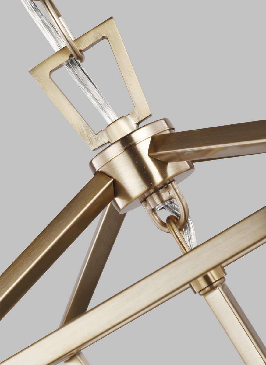 Suspension Dianna - Laiton satiné 9 3/4" Ampoules DEL incluses by Visual Comfort Studio | Luminaires & cie