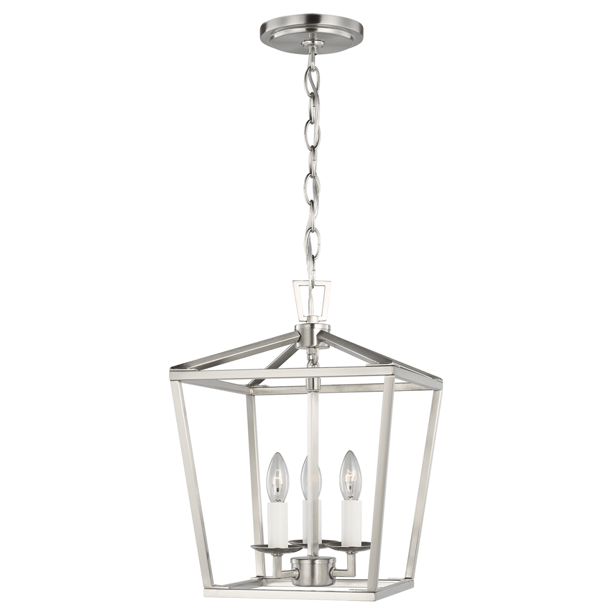 Suspension Dianna - Nickel brossé 9 3/4" Ampoules DEL incluses by Visual Comfort Studio | Luminaires & cie