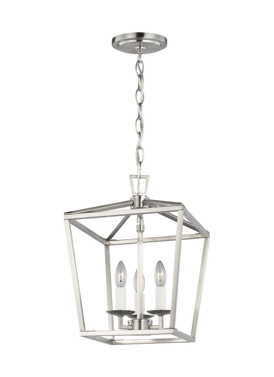 Suspension Dianna - Nickel brossé 9 3/4" Ampoules DEL incluses by Visual Comfort Studio | Luminaires & cie