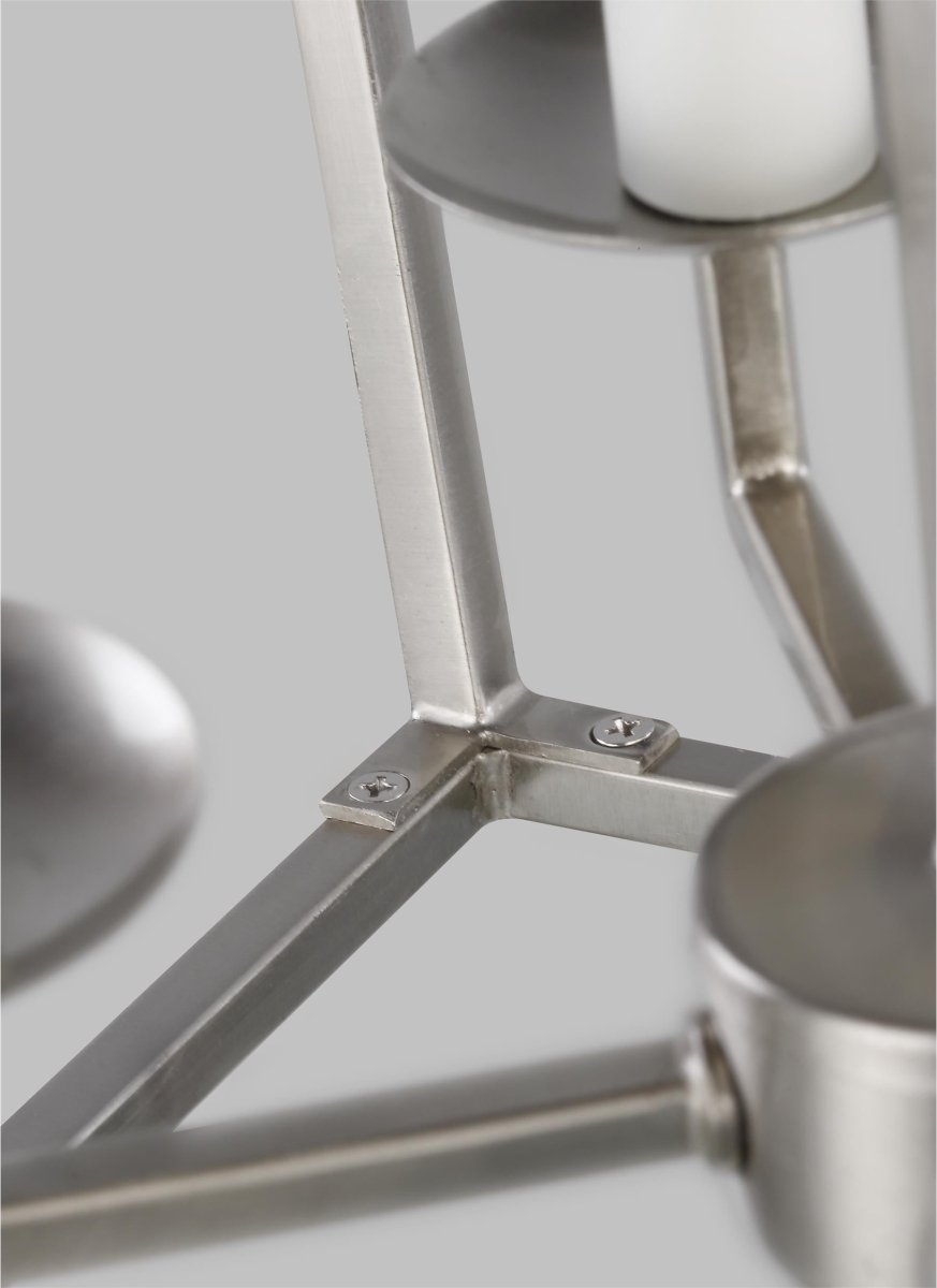 Suspension Dianna - Nickel brossé 17" Ampoules DEL incluses by Visual Comfort Studio | Luminaires & cie