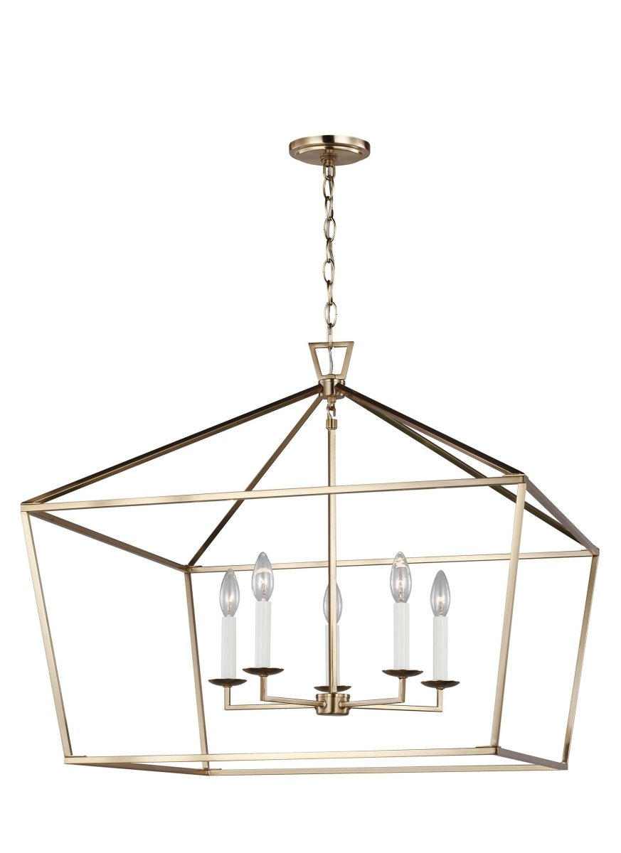 Suspension Dianna - Laiton satiné 28" Ampoules DEL incluses by Visual Comfort Studio | Luminaires & cie