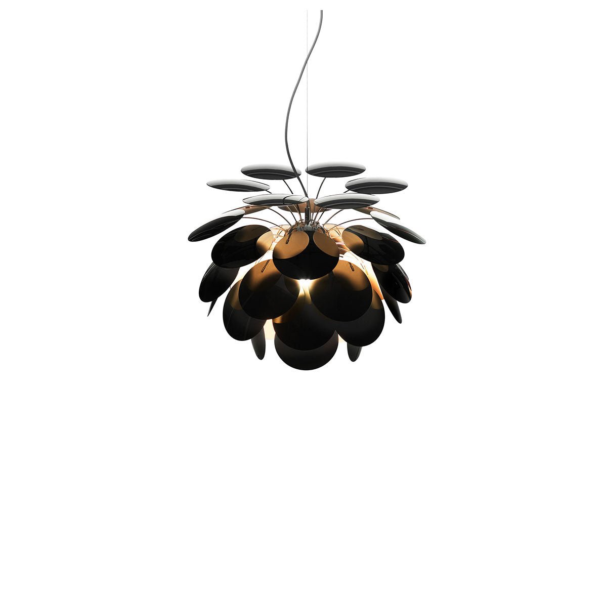 Suspension Discoco - Noir brillant Discocó 35 (14") by Marset | Luminaires & cie