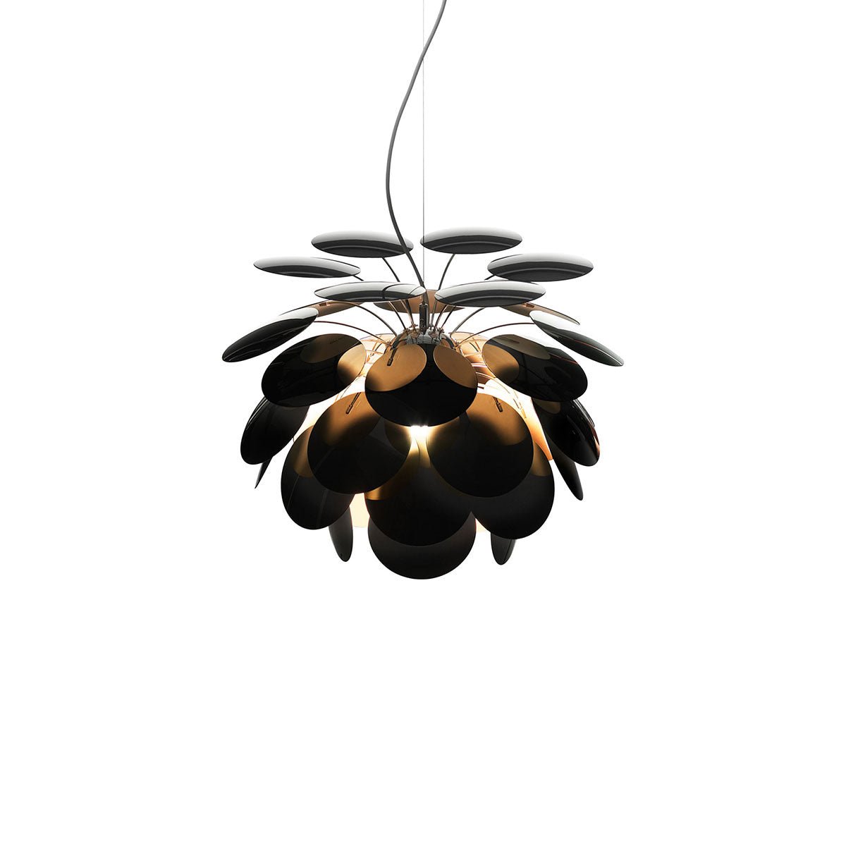 Suspension Discoco - Noir brillant Discocó 53 (21") by Marset | Luminaires & cie