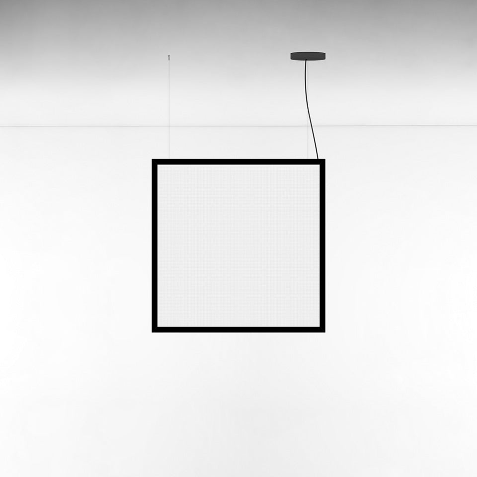 Suspension Discovery Space - Noir Carré 35" x 35" by Artemide | Luminaires & cie
