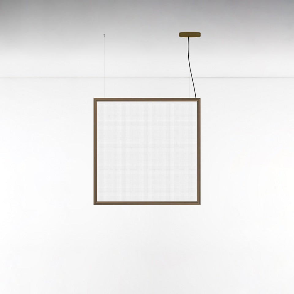 Suspension Discovery Space - Bronze Carré 35" x 35" by Artemide | Luminaires & cie