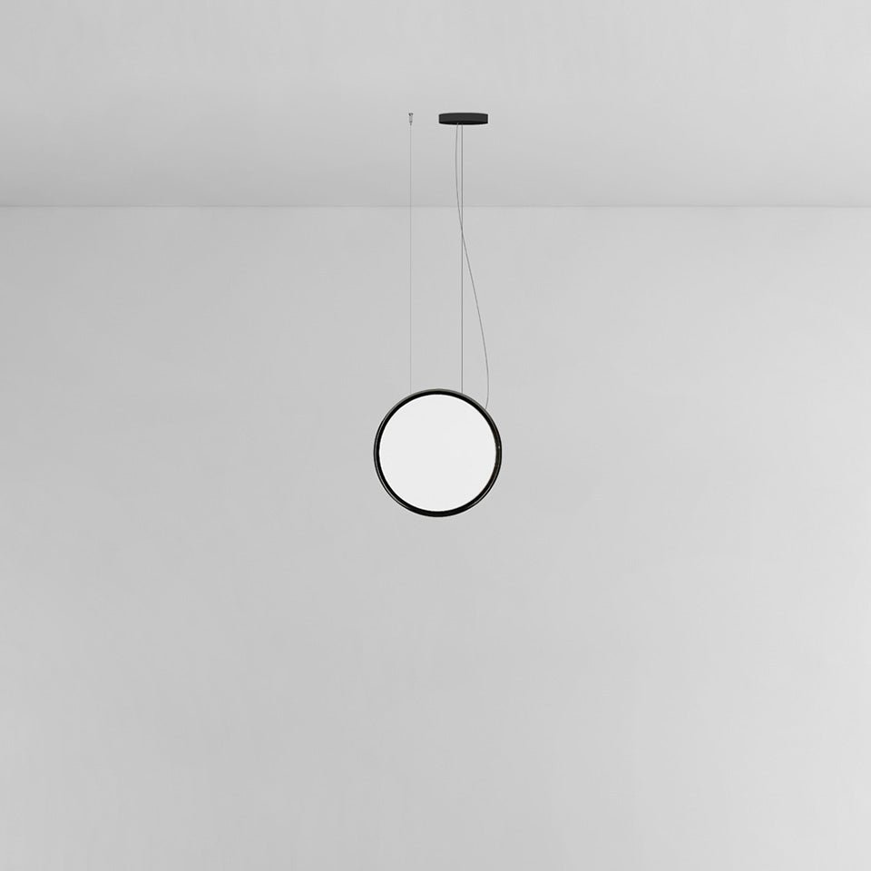 Suspension Discovery Vertical - Noir 28" Régulier (5pi) by Artemide | Luminaires & cie
