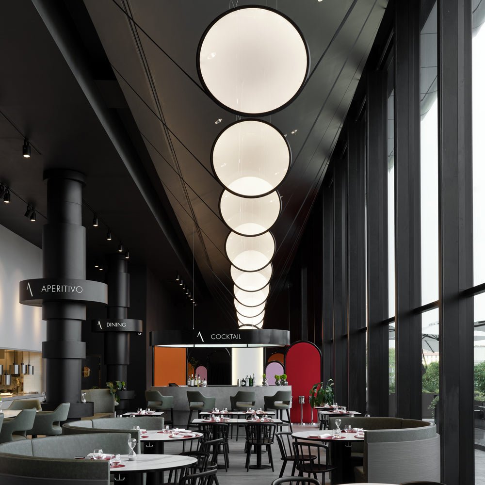 Suspension Discovery Vertical - Aluminium poli 39" Régulier (5pi) by Artemide | Luminaires & cie