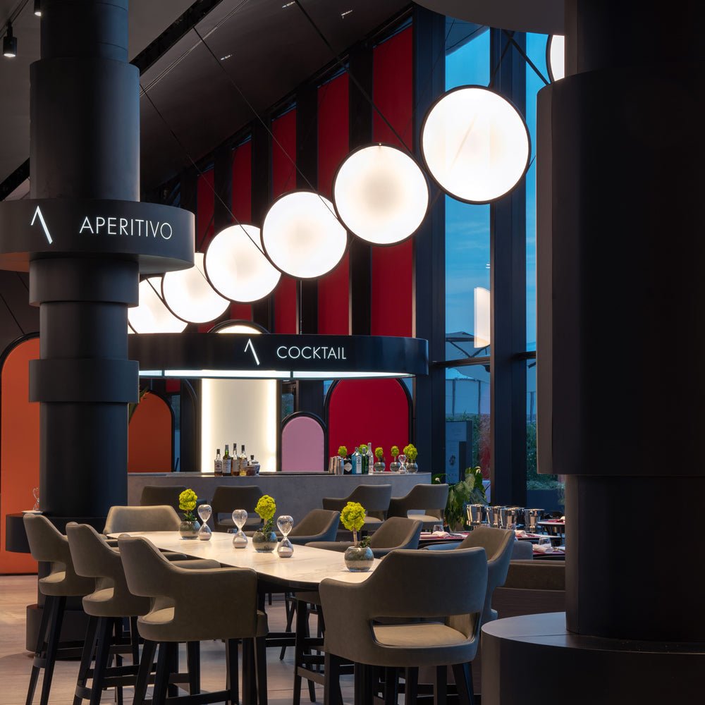 Suspension Discovery Vertical - Aluminium poli 39" Régulier (5pi) by Artemide | Luminaires & cie