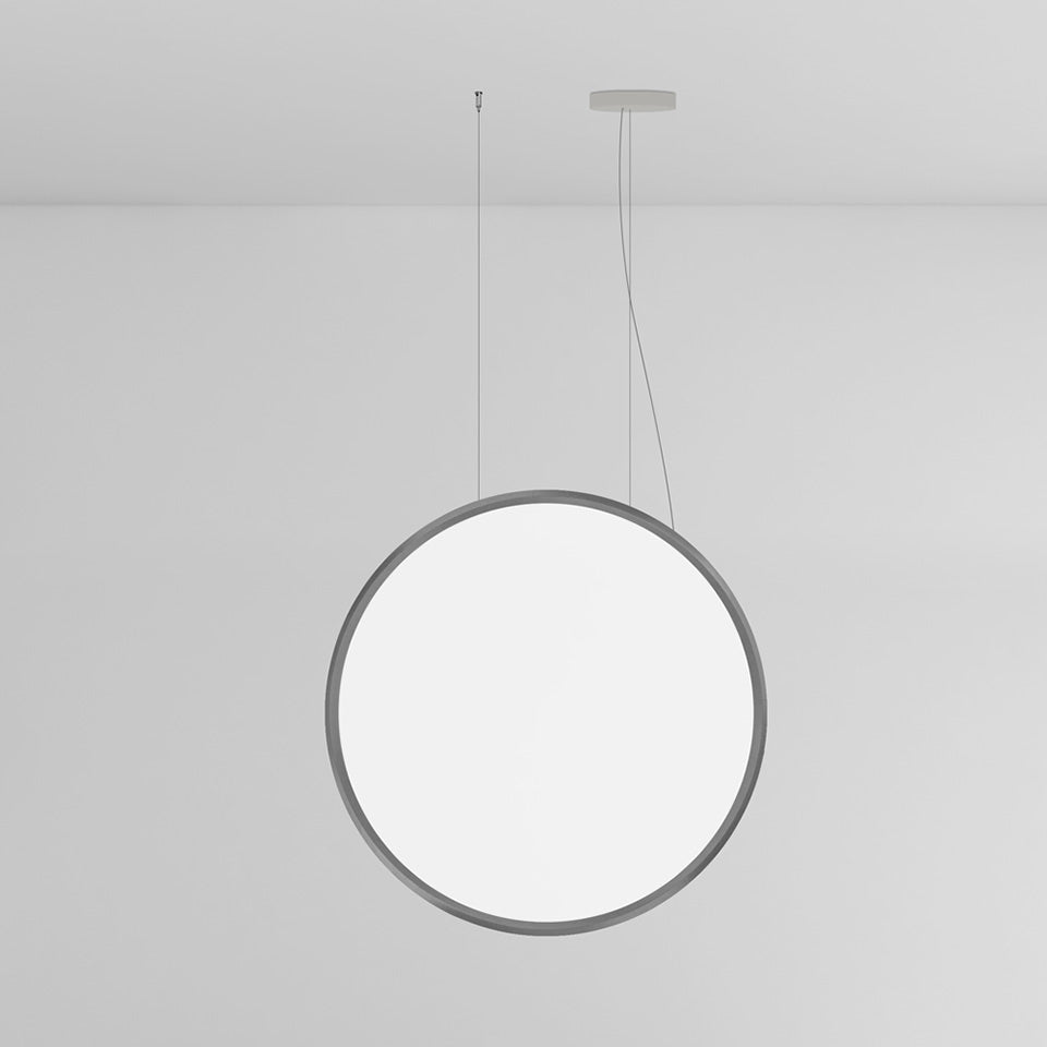 Suspension Discovery Vertical - Aluminium poli 55" Régulier (5pi) by Artemide | Luminaires & cie