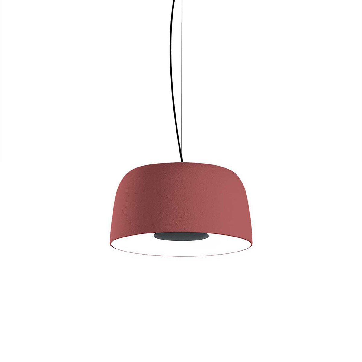 Suspension Djembé - Blanc Djembé 42.21 (16.5"Ø x 8.25") 0 - 10V by Marset | Luminaires & cie