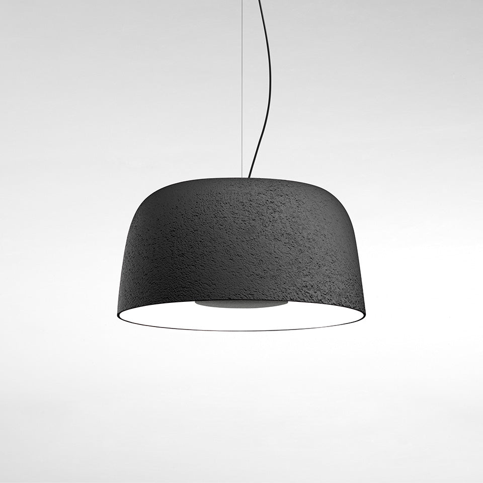 Suspension Djembé - Blanc Djembé 42.21 (16.5"Ø x 8.25") 0 - 10V by Marset | Luminaires & cie