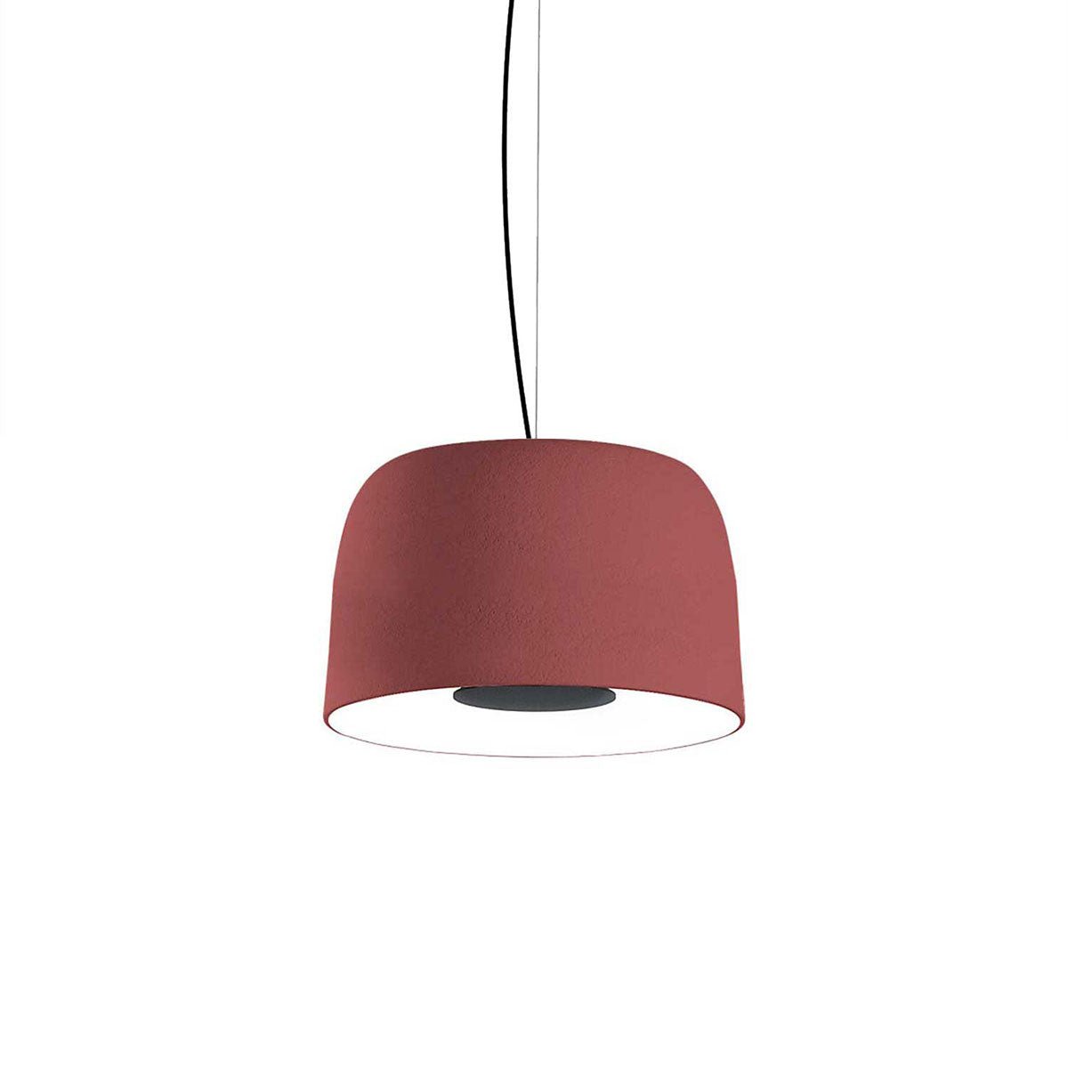 Suspension Djembé - Rouge Djembé 42.28 (16.5"Ø x 11") 0 - 10V by Marset | Luminaires & cie