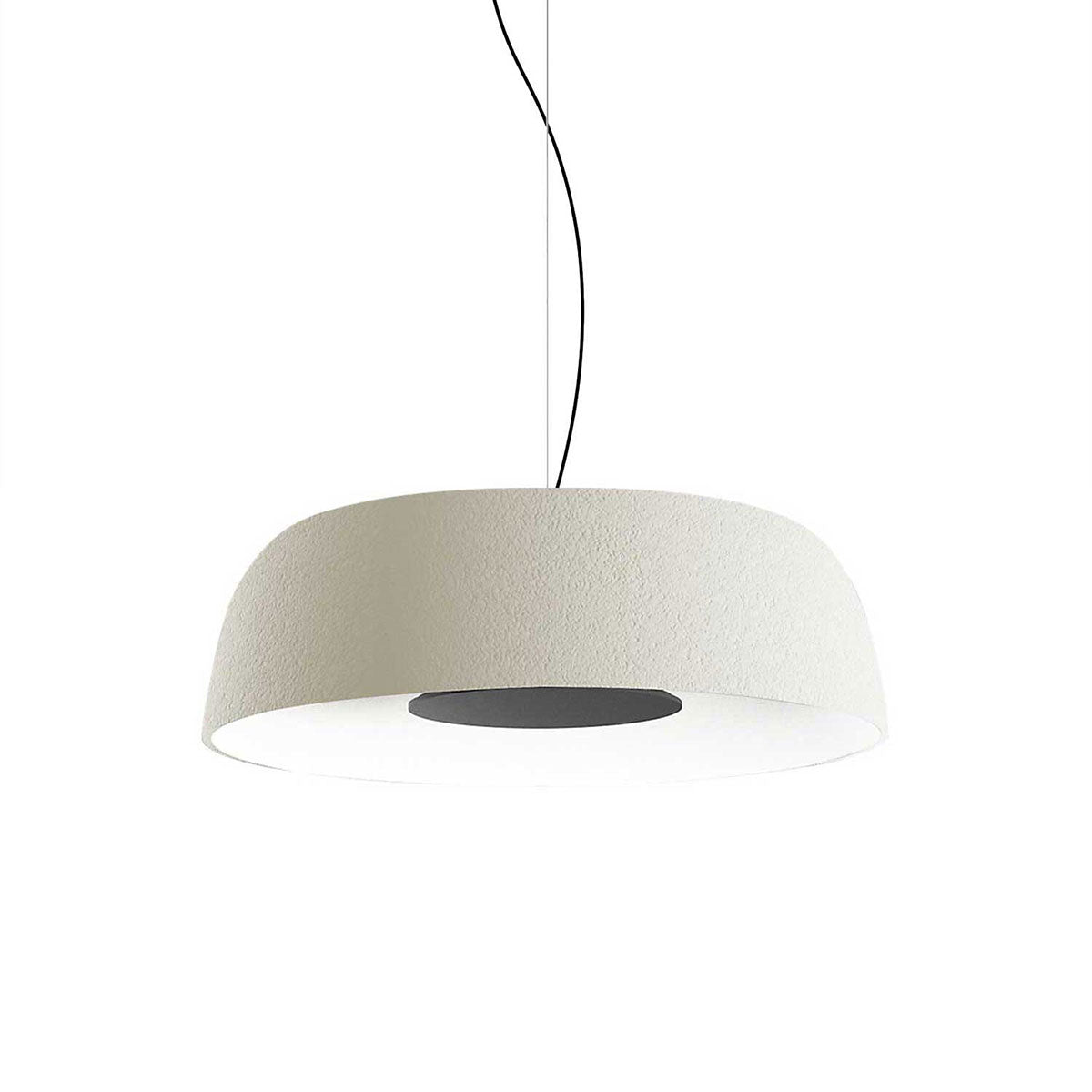 Suspension Djembé - Blanc Djembé 65.23 (24.75"Ø x 9") TRIAC by Marset | Luminaires & cie