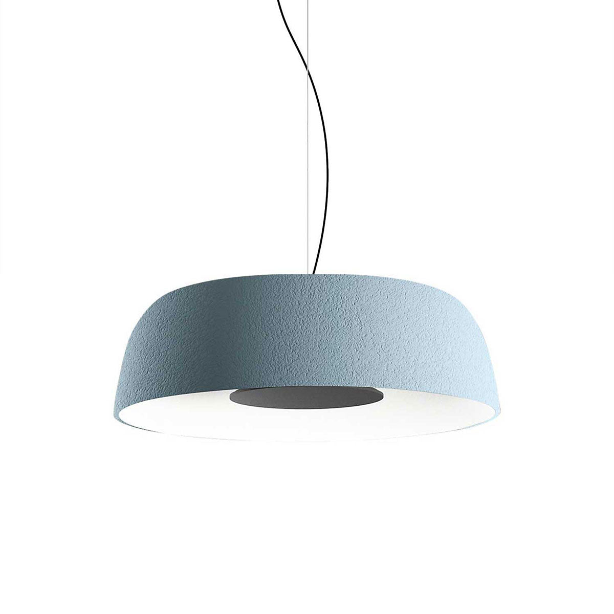 Suspension Djembé - Bleu ciel Djembé 65.23 (24.75"Ø x 9") TRIAC by Marset | Luminaires & cie