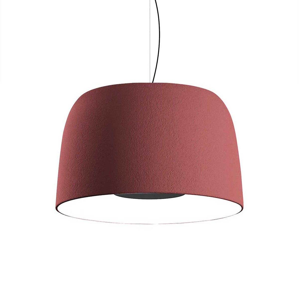 Suspension Djembé - Rouge Djembé 65.45 (25.5"Ø x 17.75") TRIAC by Marset | Luminaires & cie