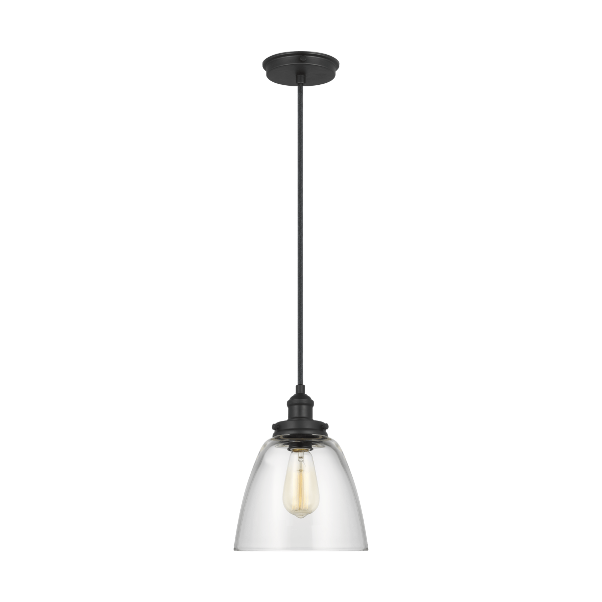 Suspension Dome Baskin - Noir de minuit by Visual Comfort Studio | Luminaires & cie