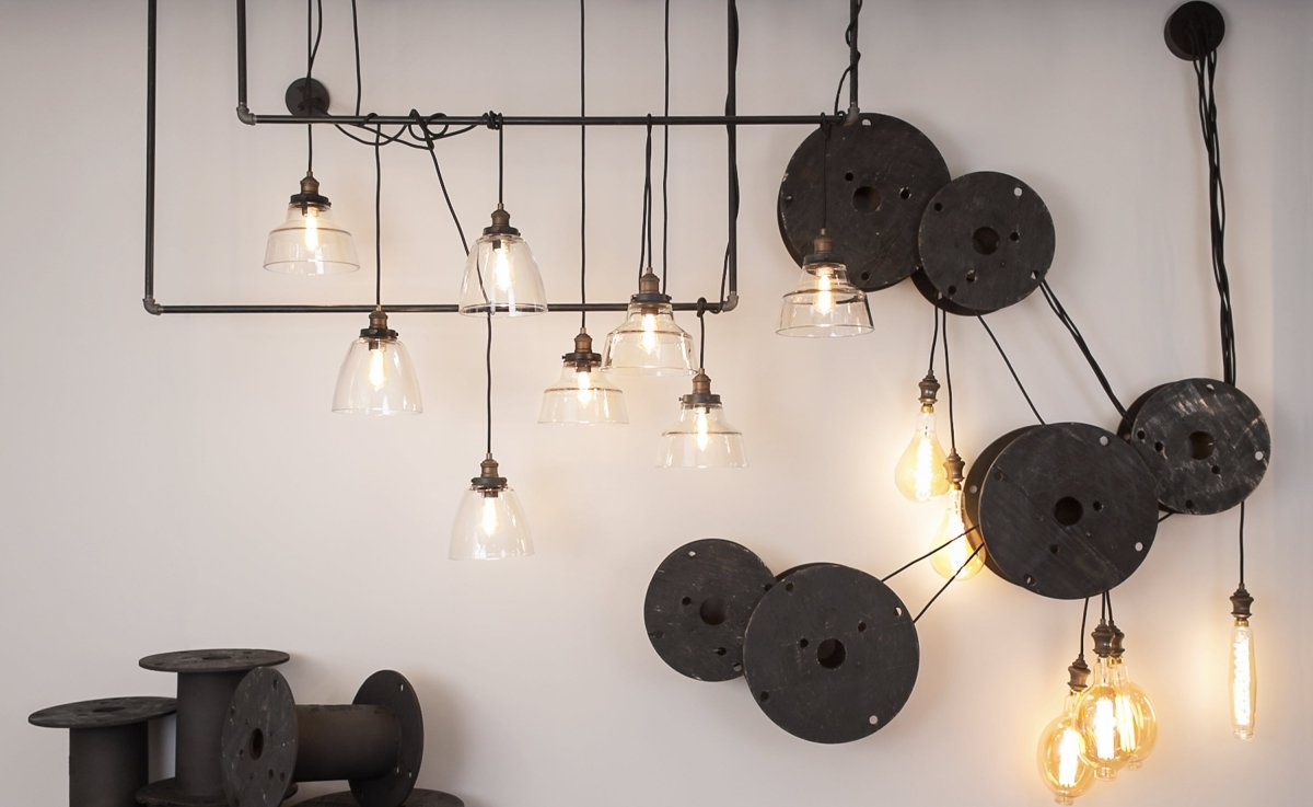 Suspension Dome Baskin - En laiton âgé peint / zinc sombre by Visual Comfort Studio | Luminaires & cie