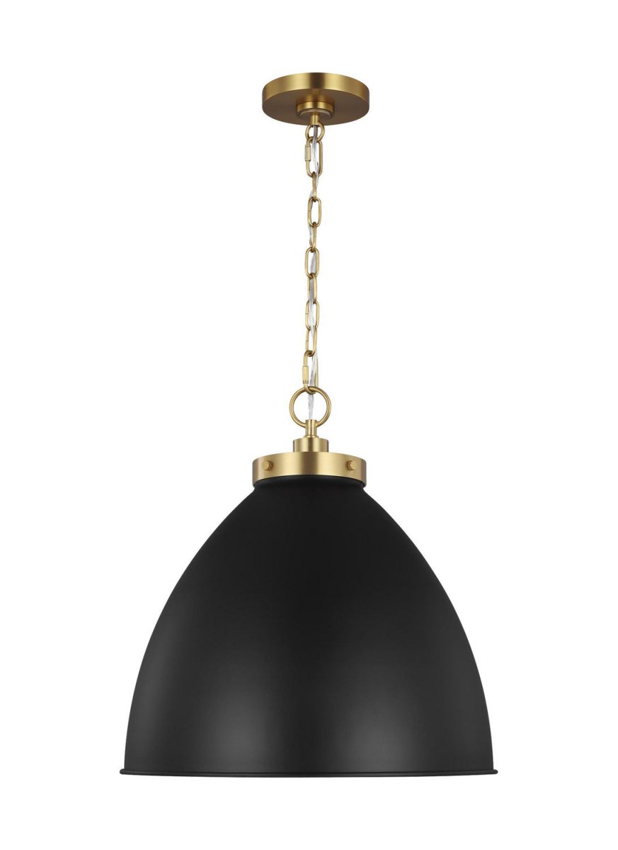 Suspension dôme Wellfleet - Laiton bruni Noir minuit 17 1/2" by Visual Comfort Studio | Luminaires & cie