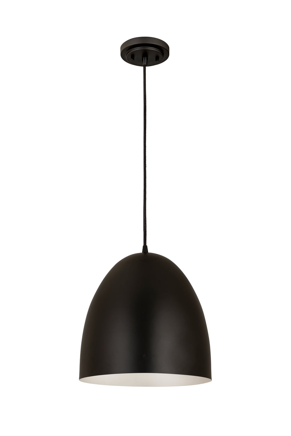 Suspension dôme Z-Studio Noir satiné, 12" – vue 4