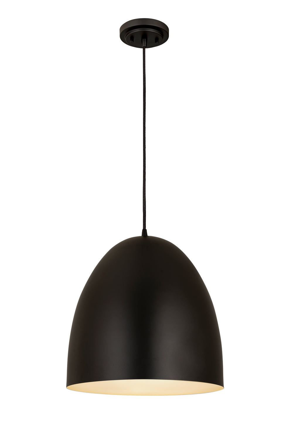 Suspension dôme Z-Studio Noir satiné, 19" – vue 2