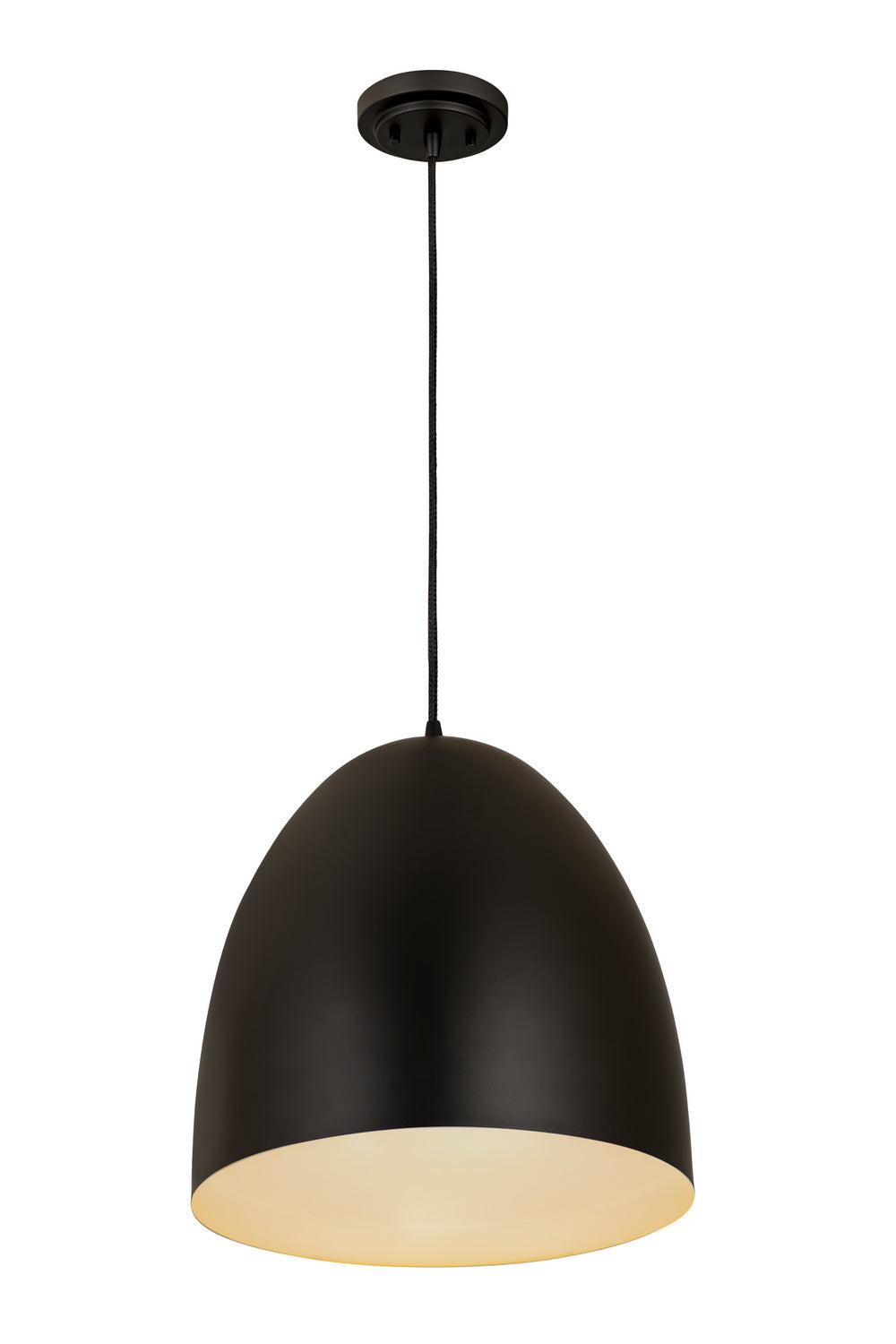 Suspension dôme Z-Studio Noir satiné, 19" – vue 3