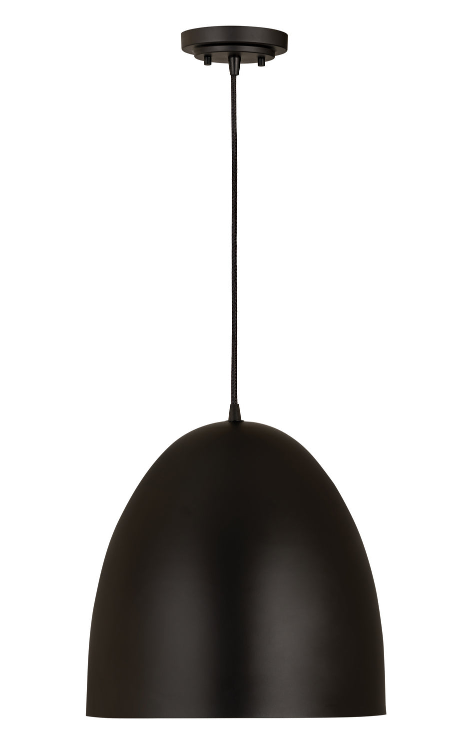 Suspension dôme Z-Studio Noir satiné, 19" – Z-Lite