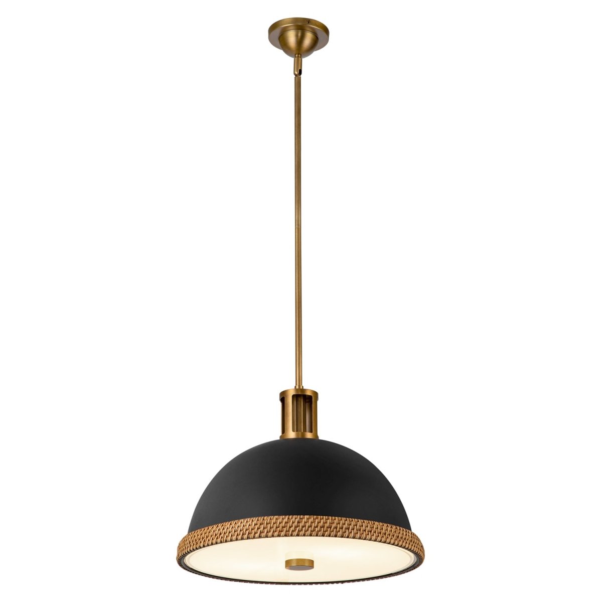 Suspension Doral - Noir mat 16 3/8" by Alora Lighting | Luminaires & cie