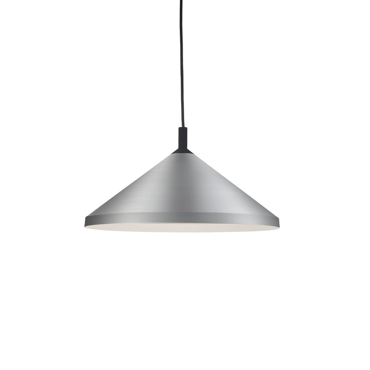 Suspension Dorothy Nickel brossé / Noir, 18" – Kuzco Lighting