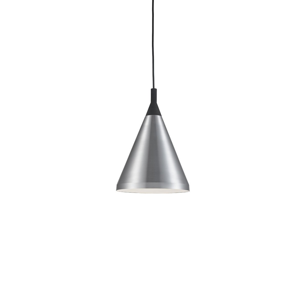 Suspension Dorothy - Nickel brossé avec des détails noirs 10" by Kuzco Lighting | Luminaires & cie