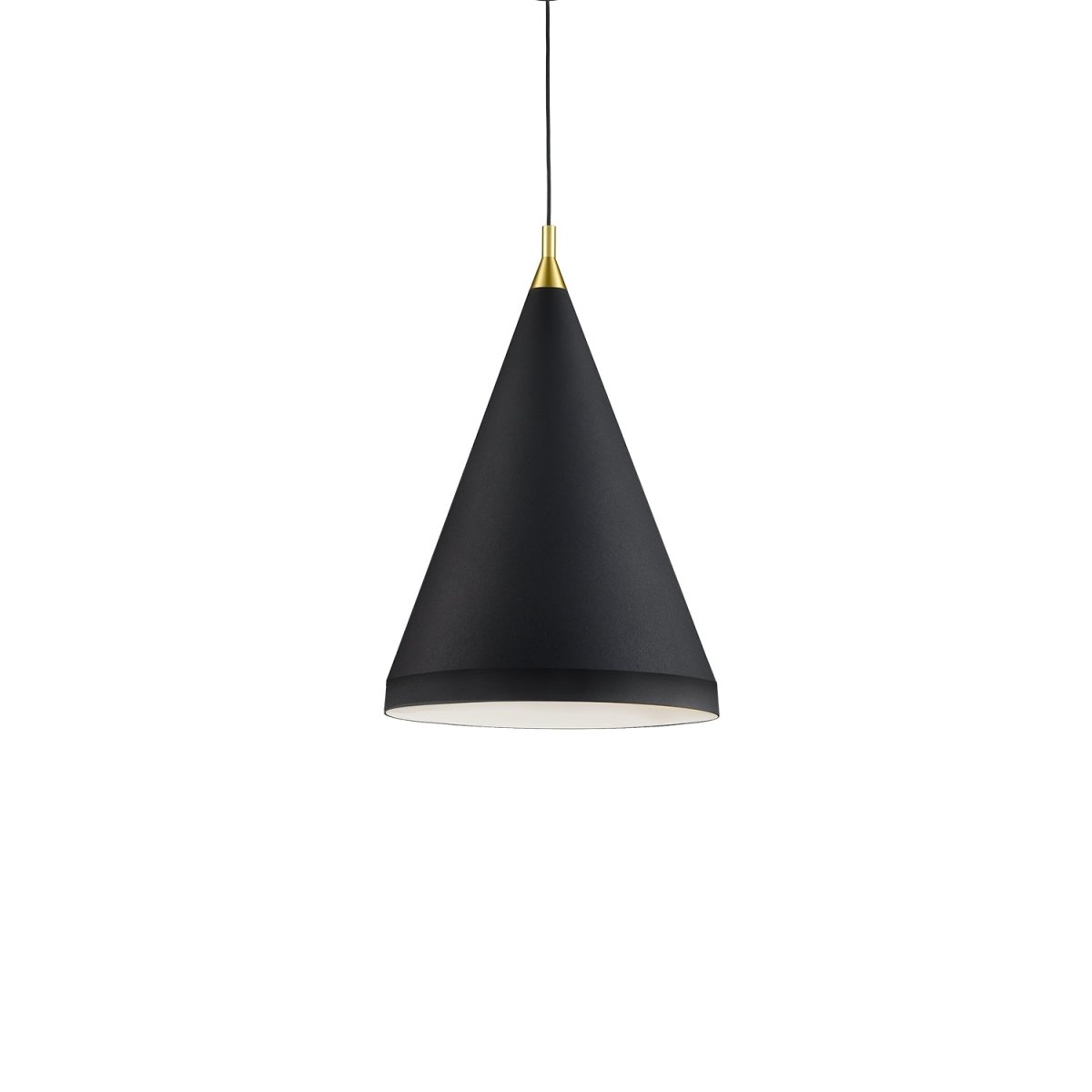Suspension Dorothy - Noir avec détail d'or 16" by Kuzco Lighting | Luminaires & cie
