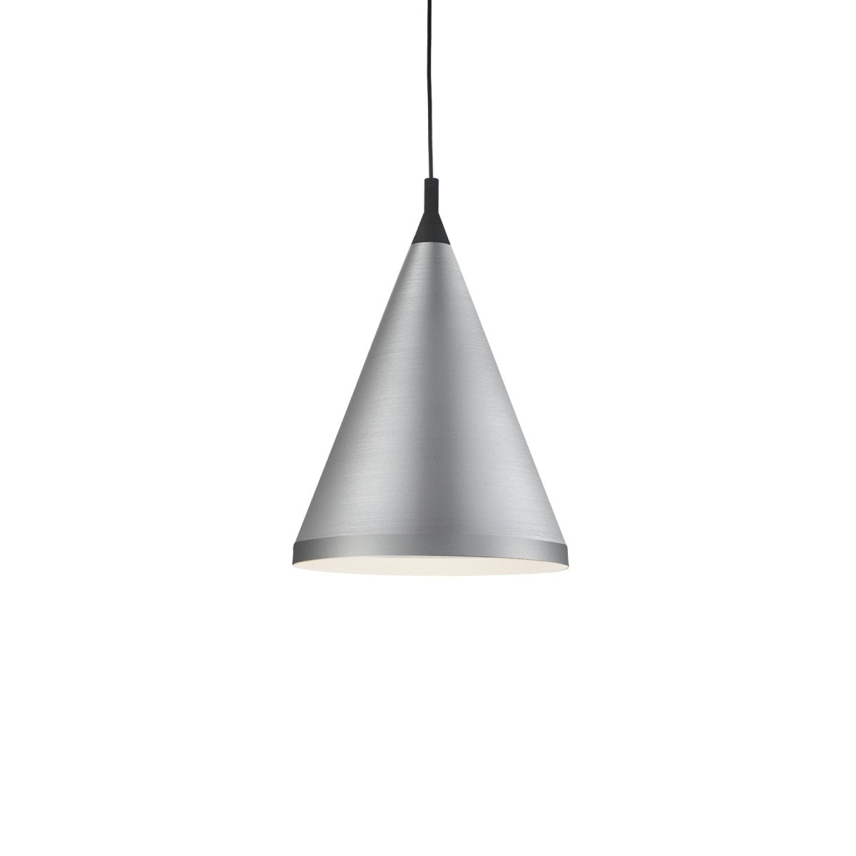 Suspension Dorothy - Nickel brossé avec des détails noirs 16" by Kuzco Lighting | Luminaires & cie