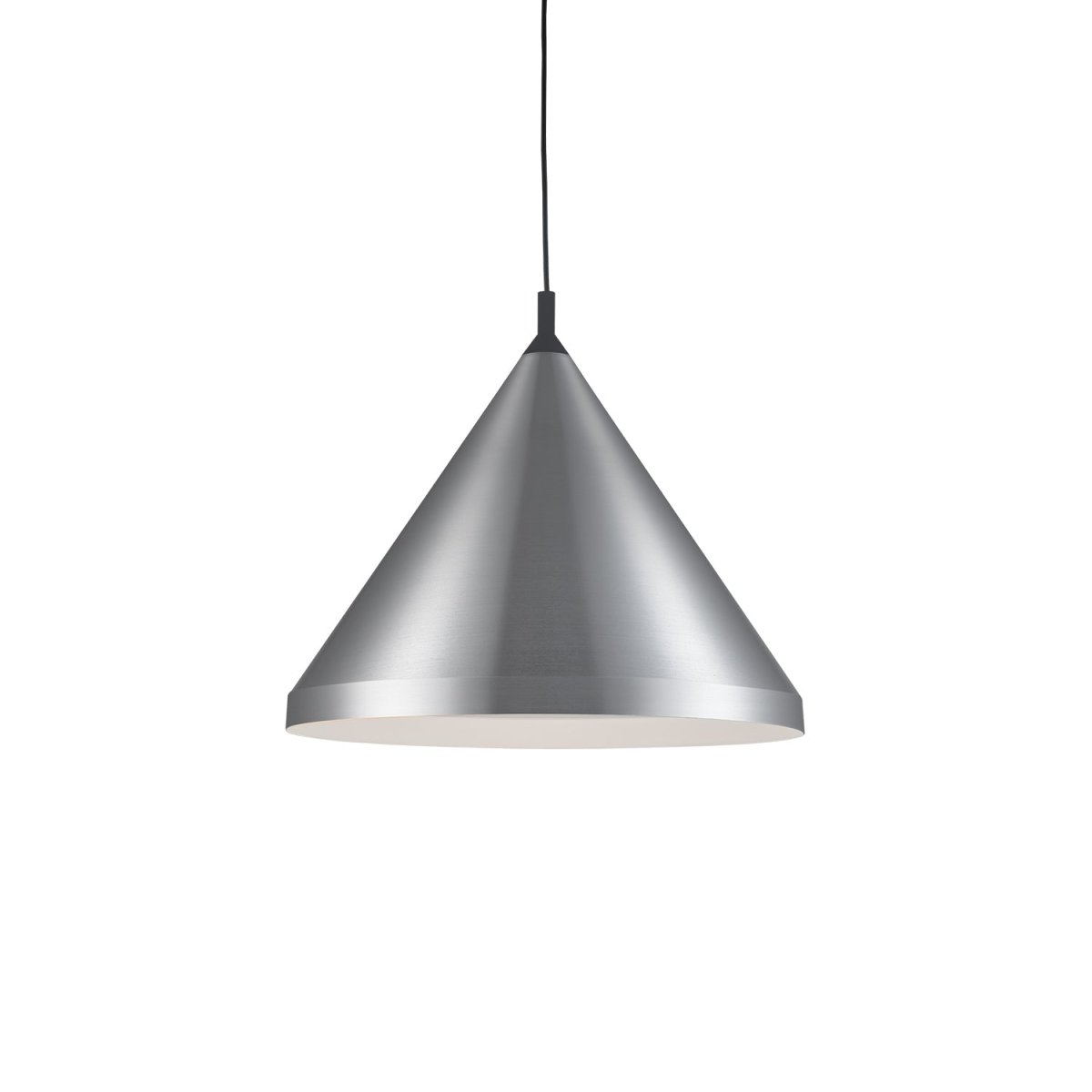 Suspension Dorothy - Nickel brossé avec des détails noirs 24" by Kuzco Lighting | Luminaires & cie