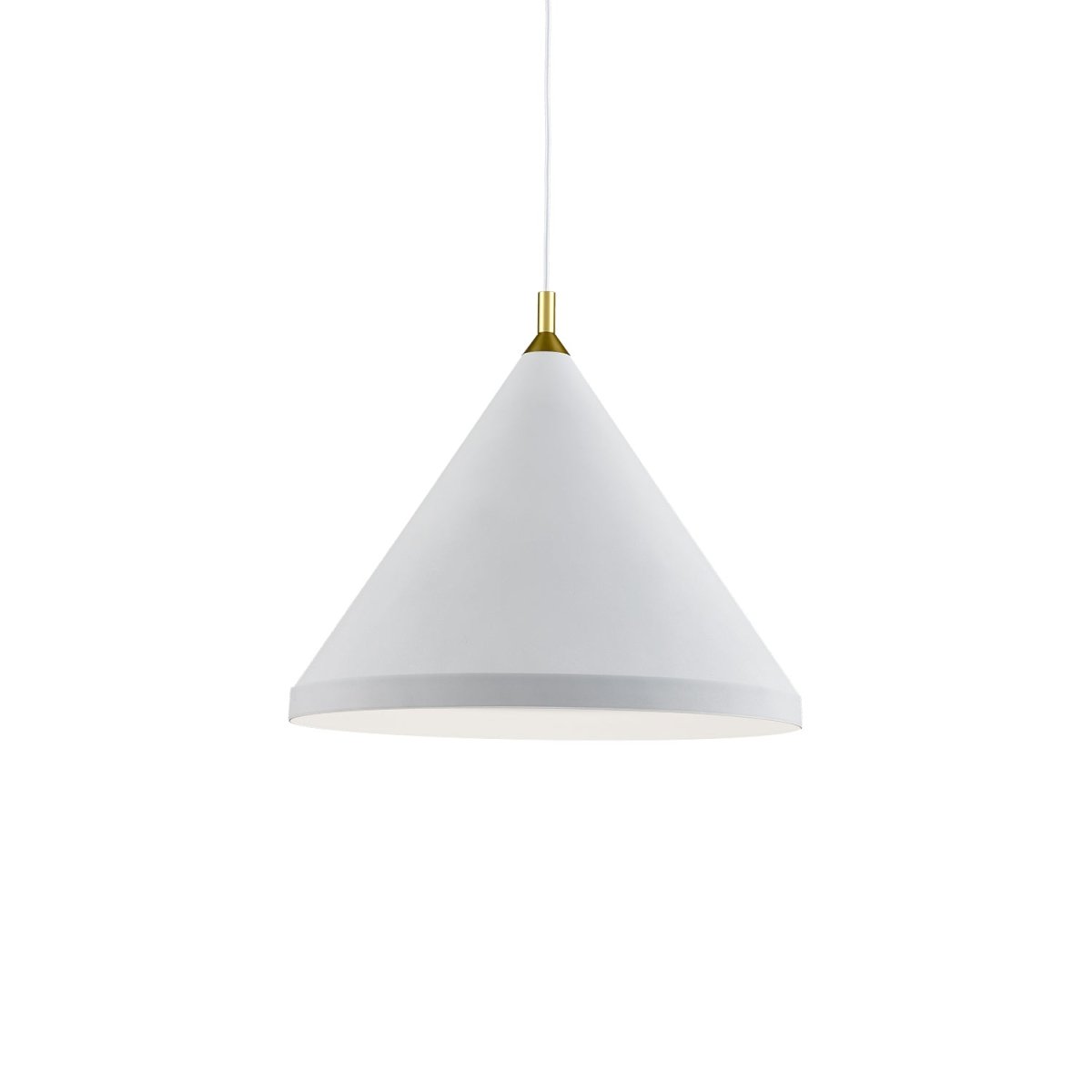 Suspension Dorothy - Blanc avec des détails d'or 24" by Kuzco Lighting | Luminaires & cie