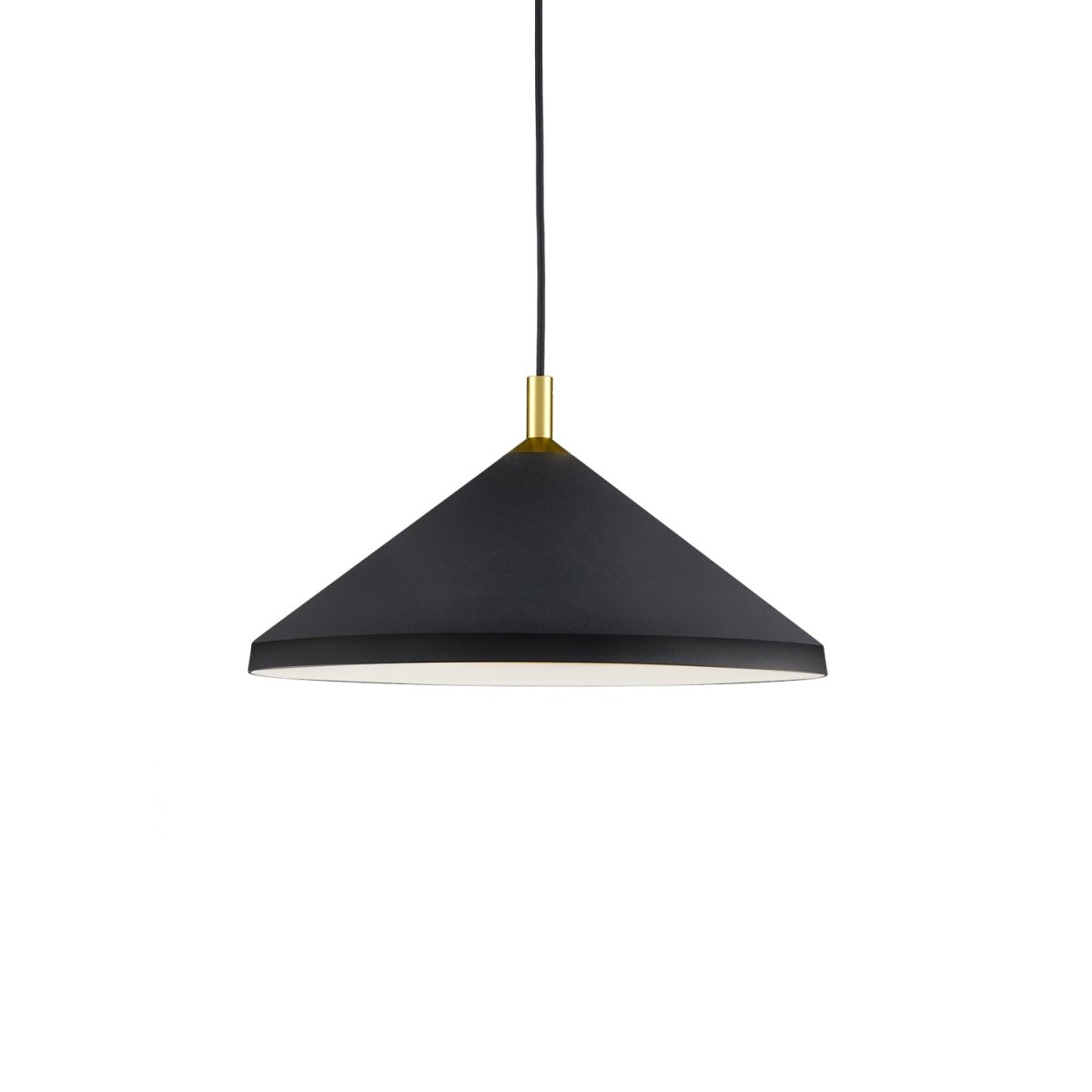 Suspension Dorothy - Noir avec détail d'or 18" by Kuzco Lighting | Luminaires & cie