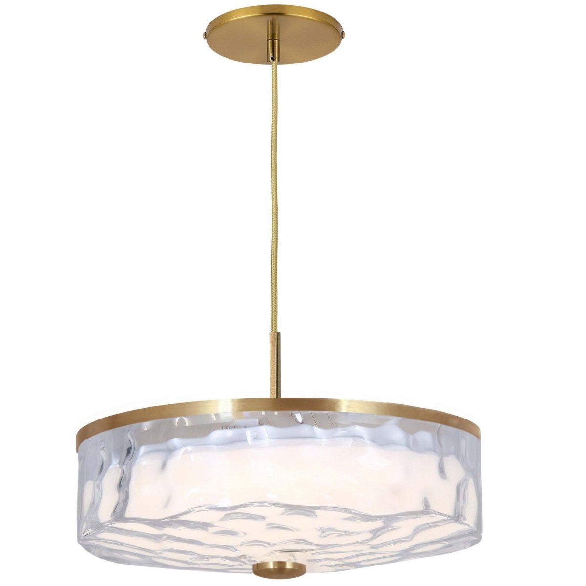 Suspension Dulce - Laiton vieilli 15" by Dainolite | Luminaires & cie
