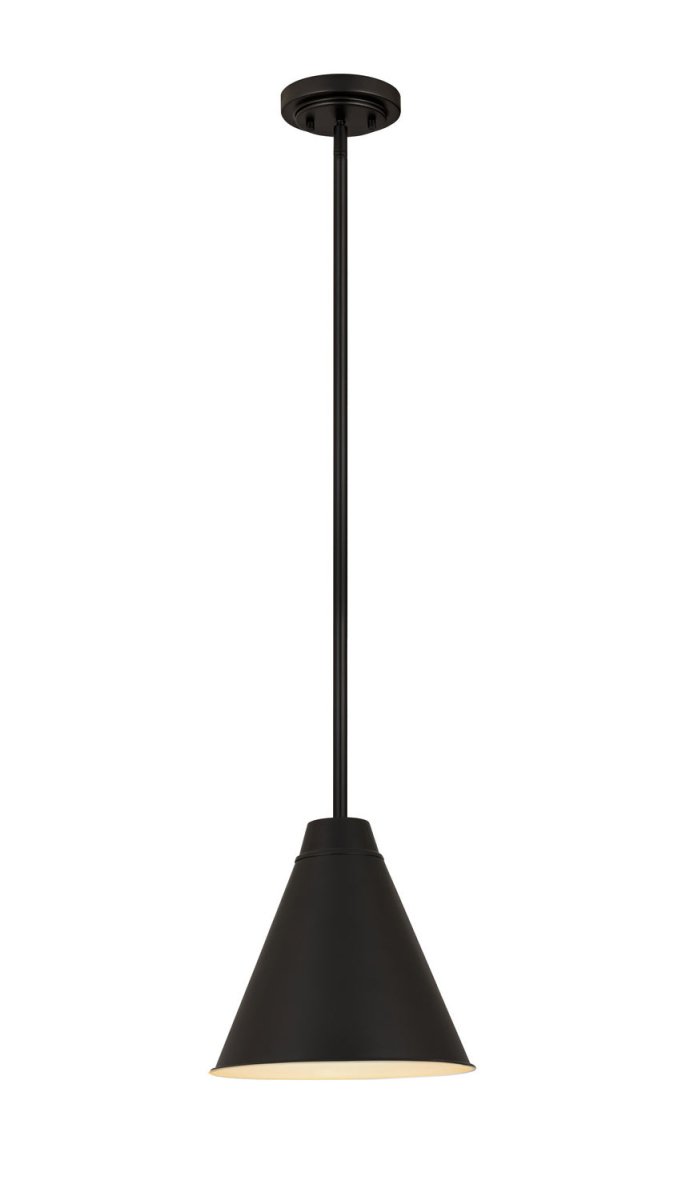 Suspension Eaton - Noir mat 12" by Z-Lite | Luminaires & cie