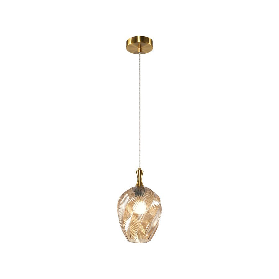 Suspension Eesha - Laiton d'or âgé 7 7/8" by Matteo Lighting | Luminaires & cie